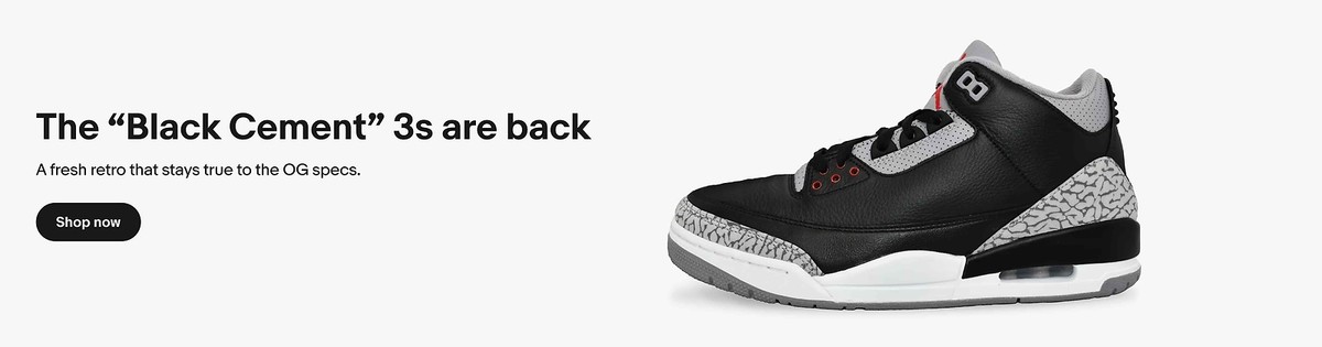 Jordan 3 Retro Black Cement 2024