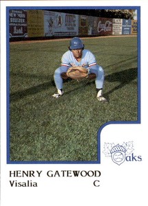 1986 Visalia Oaks ProCards 10 Henry Gatewood Sacramento California Baseball Card