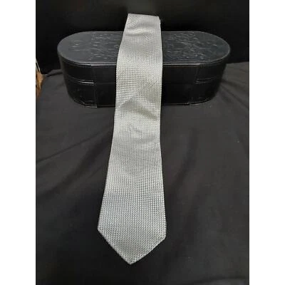 Corbata Nicole Miller gris seda para hombre RN114831 envío gratuito  Foto 1 de 3