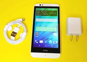 WHITE HTC DESIRE 510 8GB UNLOCKED 5 MP CELL PHONE ANDROID ROGERS TELUS BELL FIDO - Picture 1 of 3