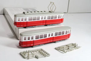 Wiener Stadtwerke transporte H0 tranvía tren de gran capacidad tipos C1/C1 EXCELENTE + EMBALAJE ORIGINAL - Imagen 1 de 2