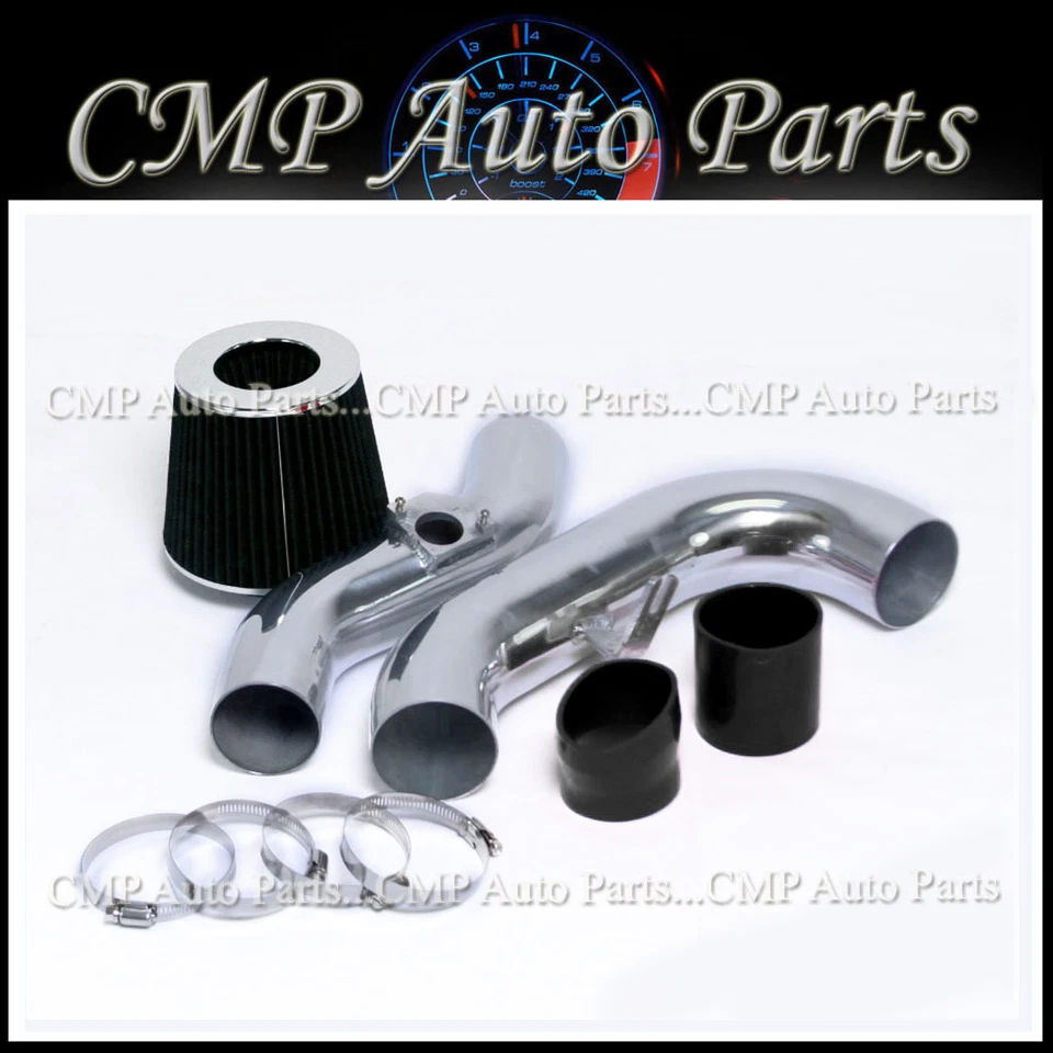  BLACK COLD AIR INTAKE KIT for 2002-2007 SUBARU IMPREZA WRX 2.0L 2.5L TURBO - Image 1 of 1