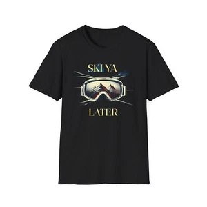 Vail Ski Bum Unisex Ski YA LATA Goggles T-Shirt for Skiers & Snowboarders - Picture 1 of 9