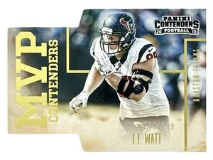 2015 Contenders MVP Gold Die Cut JJ Watt 80/199 Houston Texans - Picture 1 of 2