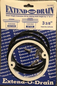 Brand NEW - Extend-O-Drain 3-3/8" White Form #3375 - Picture 1 of 2