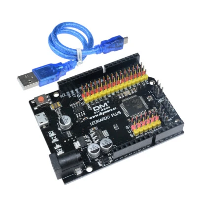 ATmega32U4 5V 16MHz Leonardo R3 Plus Development I/O Board USB Cable For Arduino - Bild 1 von 4