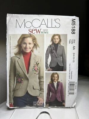 UNCUT FF McCall's Sewing Pattern M5188 Size AA (6 - 12) Semi-fitted Jacket - Image 1 of 4