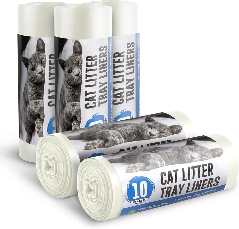 Ecobag - Cat Litter Tray Liners - 30L - 27 Microns - Heavy Duty Cat Litter Bag