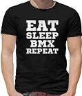 Eat Sleep BMX Repeat Mens T-Shirt - Motocross - Cycling - Cyclist - Biking