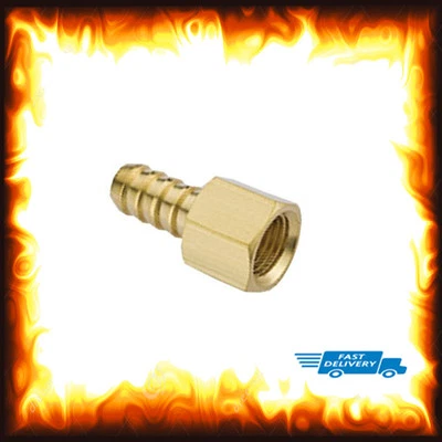 DEALSCRAZY 1/8" BSP to 6mm Brass Female Barb Hose Tail Fitting Fuel Air Gas Water Hose Oil