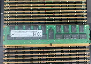 Micron 64GB DDR4 2933MHz Server RAM 4DRx4 PC4-2933Y-LE MTA72ASS8G72LZ-2G9 LRDIMM - Picture 1 of 1