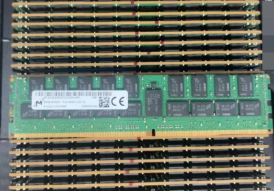 Micron 64GB DDR4 2933 4DRx4 PC4-23400 MT 72ASS8G72LZ-2G9J2 Server LRDIMM RAM - Image 1 of 2