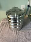 Vintage Picnic Pack Utility Pans Skillet Buckeye Aluminum Stacking Carrier