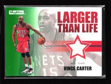 2008  SkyBox Larger Than Life (Green) #LL-VC Game Used Jersey Vince Carter