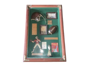 Vintage History Of Football Shadow Box Case - Wall Art  (21”x14”) - Picture 1 of 2