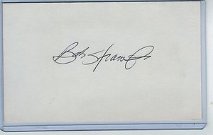 BOB STRAMPE INDEX CARD SIGNED 1972 DETROIT TIGERS PSA/DNA CERTIFIED