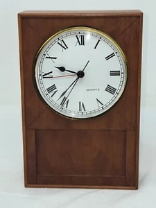 SHAKER WORKSHOPS USA HANDCRAFTED CHERRY WOOD DESK MANTLE QUARTZ CLOCK WORKS - Picture 1 of 7