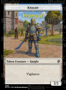 Knight Token, Runescape Inspired High Quality Altered Art Custom Card - Picture 1 of 5