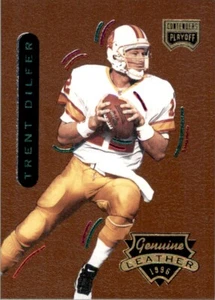 1996 Playoff Contenders Leather Football Trent Dilfer (A) Tampa Bay Buccaneers - Picture 1 of 2