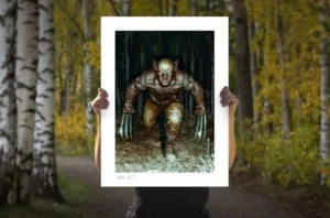 X-Men - Wolverine Fine Art Print by Lee Bermejo Unframed - Picture 1 of 1