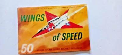 Lyons Wings of Speed Tea Card Album, complete with neatly stuck in cards - Image 1 of 3