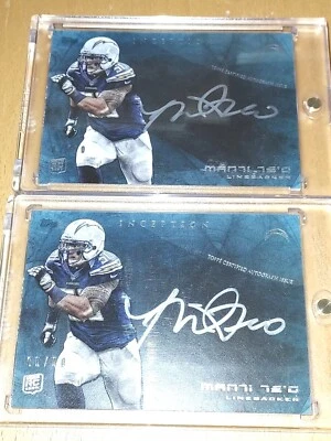 Manti Te'o LOT 1/50 5/50 2013 Topps Inception Rookie Autographs Silver Ink #SSMT - Image 1 of 2