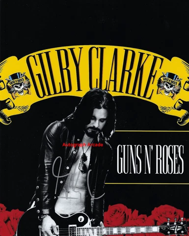 GILBY CLARKE Guns N Roses Signed Original Autographed Photo COA #2 Cover