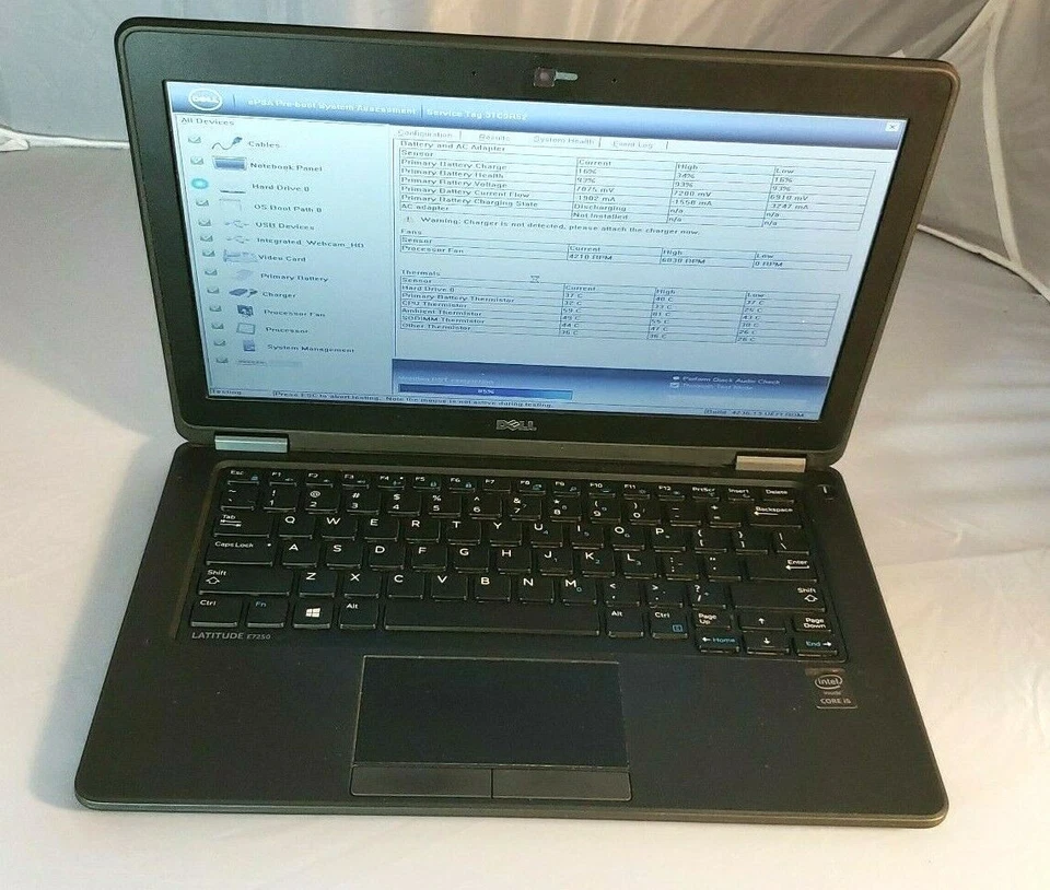 DELL LATITUDE E7250 | i5-5300 @ 2.30GHZ | 8GB RAM | 256GB SSD | NEW BATT | NO OS - Image 1 of 4