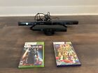Lot Of 3 Xbox 360 Kinect Sensors With Mass Effect 3 & Kinect Adventures