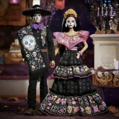 BARBIE & KEN DIA DE LOS MUERTOS DOLL 2021 DAY OF THE DEAD *IN STOCK* Ships Today - Image 1 of 4