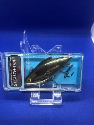Bill Lewis Stealth Rat-L-Trap Silent Gold Black Chrome 3 дюйма 1/2 унции СНЯТ С ПРОИЗВОДСТВА - Изображение 1 из 4