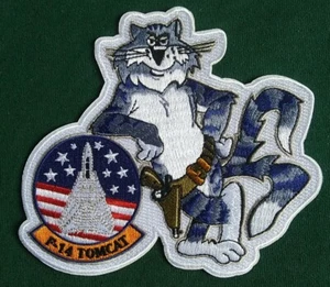 F-14 Tomcat Fighter Jet Tomcat Standing US NAVY USN Military Patch - Picture 1 of 8