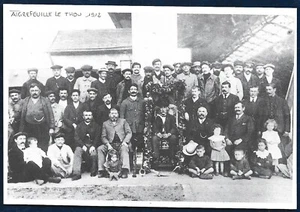 1986 -- DEPART EN RETRAITE GARE DE AIGREFEUILLE LE THOU EN 1912 . 3Z595 - Picture 1 of 1