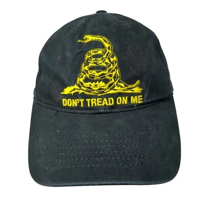 Chapéu Don't Tread On Me Starpback preto OSFA ajustável bordado algodão Rothco - Imagem 1 de 4