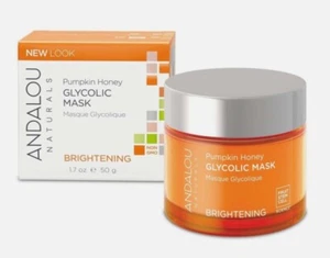 ANDALOU NATURALS Brightening Pumpkin Honey Glycolic Mask 50g with Vitamin C NEW - Picture 1 of 8