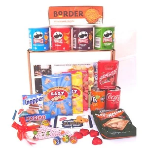 Home Movie Night Snack Sprudel Getränke Korb | Luxus Snack Box ideal für Familie - Bild 1 von 9
