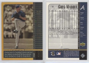 2000 Legends Commemorative Collection Gold Missing Serial Number Greg Maddux HOF