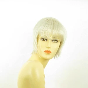 Perruque femme blanche cheveux lisses ref CANDICE 60 - Picture 1 of 9