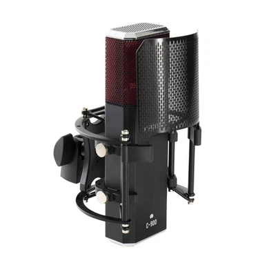 FAME Audio Studio C-900 Großmembran Kondensatormikrofon Schwarz 20-20k Hz 135dB SPL