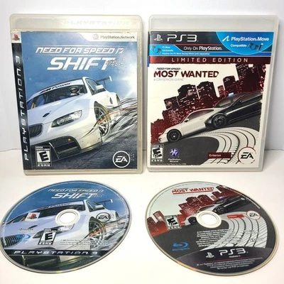 Need for Speed: Most Wanted & Shift, PS3 Sony Playstation 3 Complete CIB Tested - Image 1 of 4