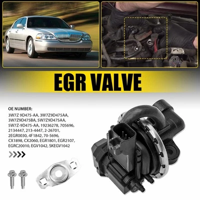 Válvula de contrapresión EGR para 2003-11 Mercury Grand Marquis Lincoln Town 4F1842 ED Foto 1 de 4