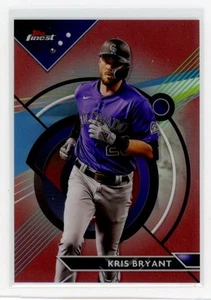 2023 Finest - Rose Gold Refractor #55 Kris Bryant #/75 - Picture 1 of 2