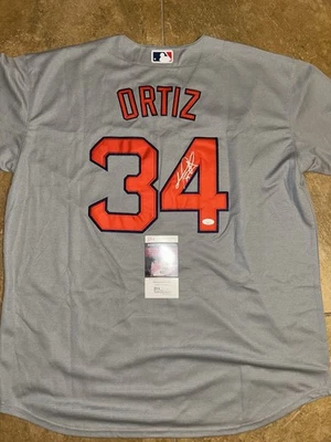 David Ortiz Signed Auto Boston Red Sox  Jersey Big Papi JSA COA - Image 1 of 4