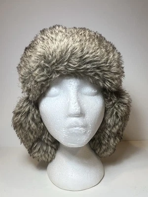 Sombrero de bombardero loco estilo trampero verde forrado de piel sintética invierno exterior para hombre mediano Foto 1 de 4