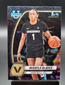 2024-25 Bowman University Chrome Mikayla Blakes Black Wave Refractor #55 - Bild 1 von 2