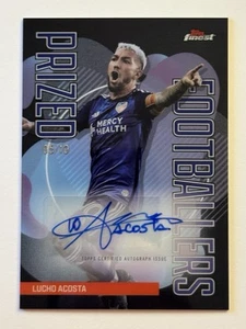 Lucho Acosta 2024 Topps Finest MLS Prized Footballers Auto Black Refractor 5/10 - Picture 1 of 2