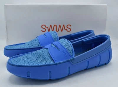 Mocasines sin cordones azul vela estampados talla 15 SWIMS para hombre Foto 1 de 4
