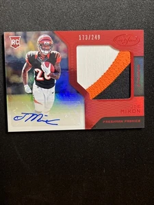 2017 Panini Certified Football RC Patch Auto 214 Joe Mixon /249 - Picture 1 of 2