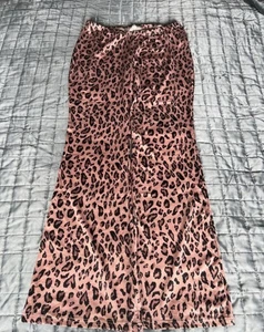 Women’s Rose Colour leopard Print Trouser Leggings - Picture 1 of 3