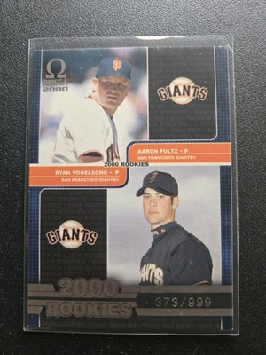2000 Pacific Omega ⚾ Aaron Fultz Ryan Vogelsong 235 /999 RC San Francisco Giants - Изображение 1 из 3